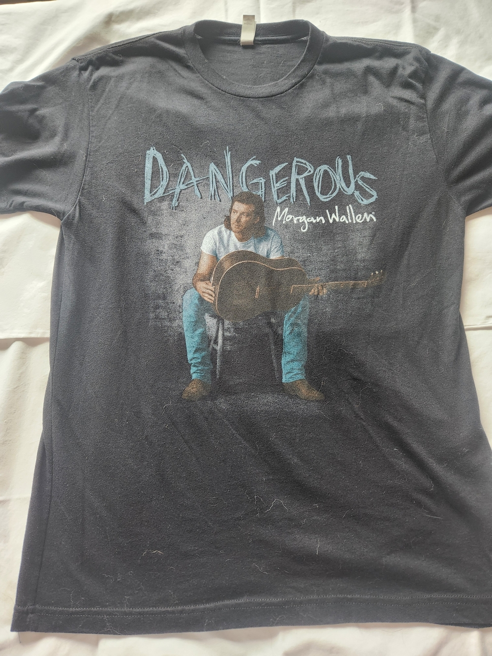 Next Level Apparel Black 'Dangerous' Morgan Wallen Graphic Tee